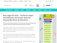 Tablet Screenshot of bestappsforkids.com